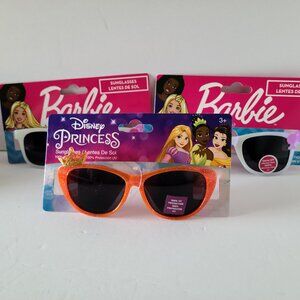 BARBIE GIRLS & DISNEY PRINCESS SUNGLASSES- 3 PAIR BUNDLE (NWT)